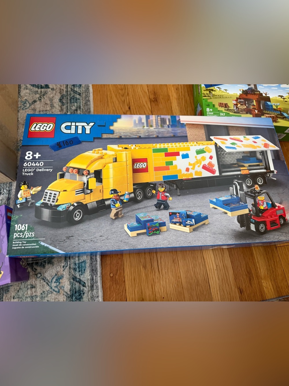 LEGO City Yellow Delivery Truck Building Set (60440) - Unopened